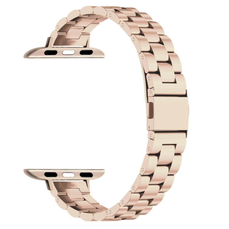 iWatch 7 Applicable for Apple Watch 14mm 3-bead Stainless Steel Strap Apple Watch 7 Metal Strap 41mm 45mm