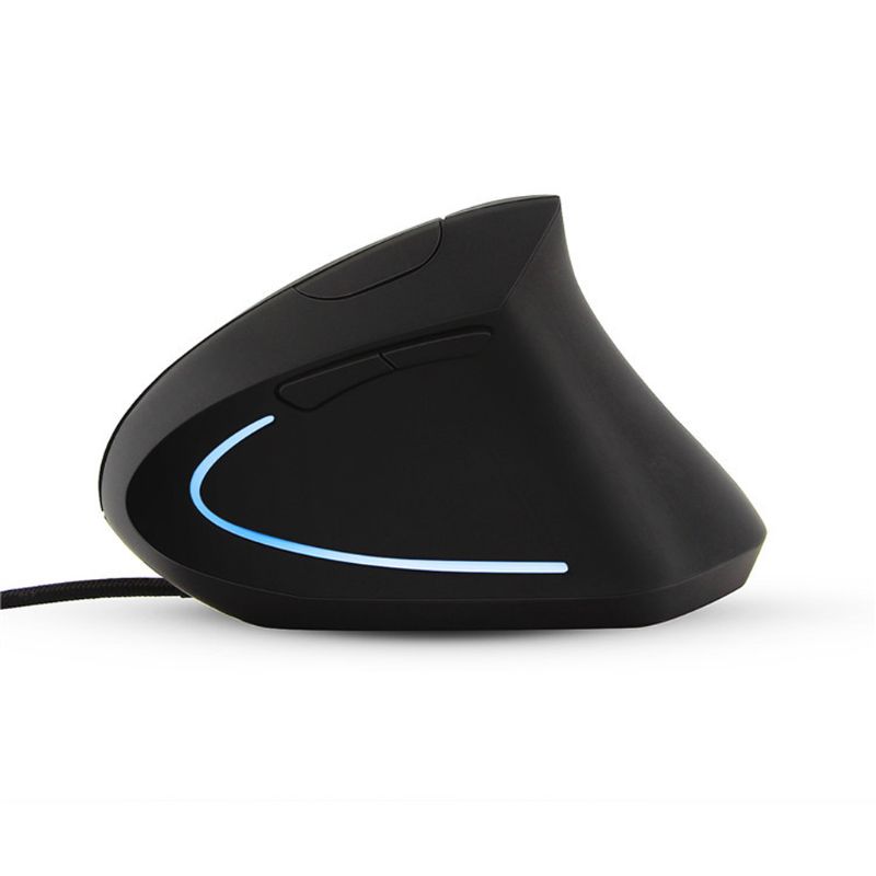 Wired Right Hand Vertical Mouse Ergonomic Gaming Mouse 800 1200 1600 DPI USB Optical Wrist Healthy Mice For PC Computer