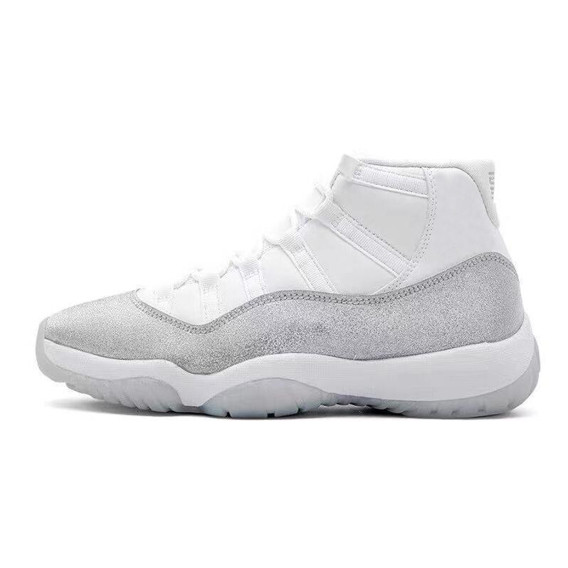 Women Men Shoes High quality 11 WMNS Metallic Silver White Vast Grey 11s Jumpman Sports Trainer Sneakers AR0715-100 Dress shoe, Black
Women Men Shoes High quality 11 WMNS Metallic Silver White Vast Grey 11s Jumpman Sports Trainer Sneakers AR0715-100 Dress shoe, Black