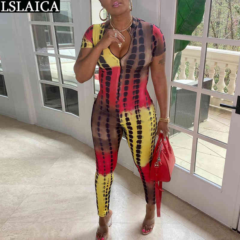 Summer Rompers Playsuits Tie Dye Print High Waist Stand Collar Front Zipper Design Overalls Streetwear Casual Womens Jumpsuit 210520, Fuchsia
Summer Rompers Playsuits Tie Dye Print High Waist Stand Collar Front Zipper Design Overalls Streetwear Casual Womens Jumpsuit 210520, Fuchsia