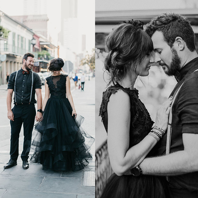 Gothic Black A Line Wedding Dress Piping Tiers Tulle Skirt Lace Appliques Keyhole Back Custom Ruffles Jewel Neck Vintage Unique Rustic Country Bridal 