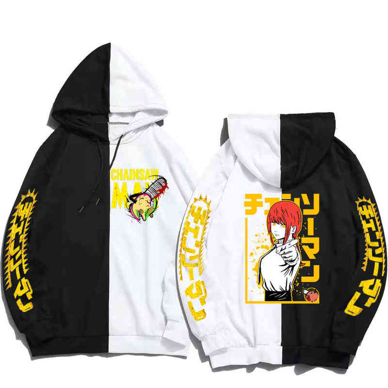 Mens Hoodies Chainsaw Man Women Pullovers Hoodies Power Denji Sweatshirts 90s Anime Harajuku Long Sleeve Hoody Streetwear Tops G1214, Black
Mens Hoodies Chainsaw Man Women Pullovers Hoodies Power Denji Sweatshirts 90s Anime Harajuku Long Sleeve Hoody Streetwear Tops G1214, Black