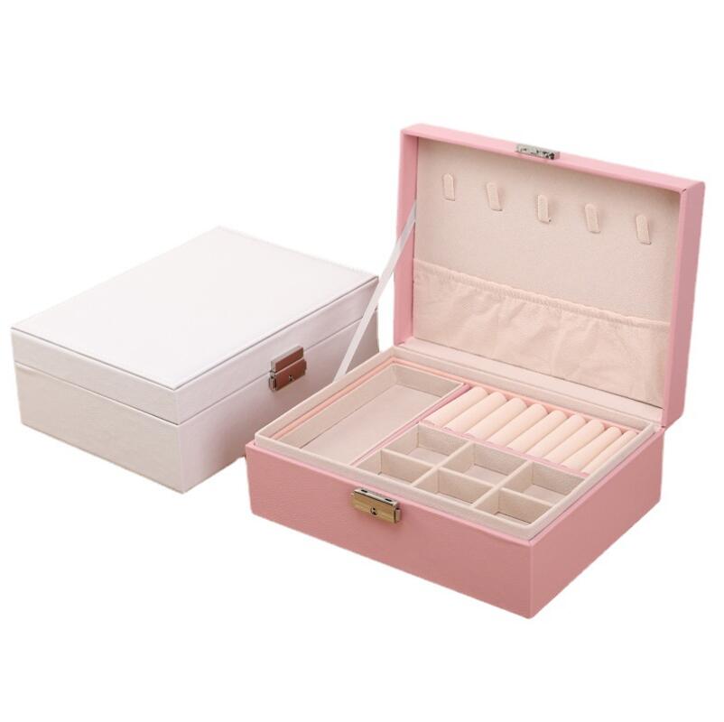 Fashion Multifunction Leather Jewelry Boxes Double layer Organizer Display Travel Case Portable Storage Box
Fashion Multifunction Leather Jewelry Boxes Double layer Organizer Display Travel Case Portable Storage Box