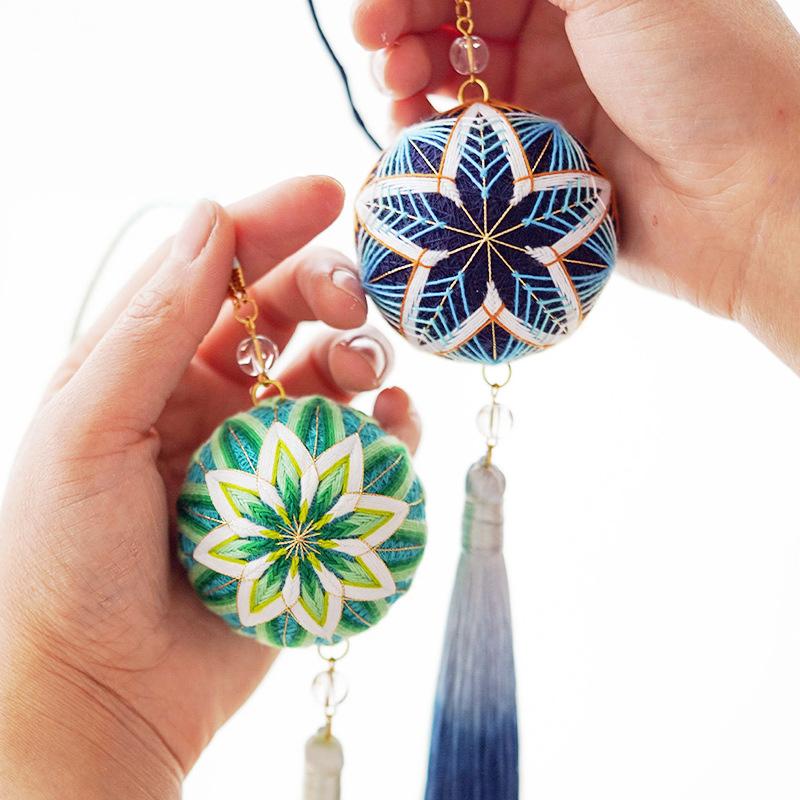 Other Arts And Crafts Temari Ball DIY Material Package Cuju Car Hanging Key Embroidered Girlfriends Birthday Friends Hand-Made Gift Hydrange
Other Arts And Crafts Temari Ball DIY Material Package Cuju Car Hanging Key Embroidered Girlfriends Birthday Friends Hand-Made Gift Hydrange