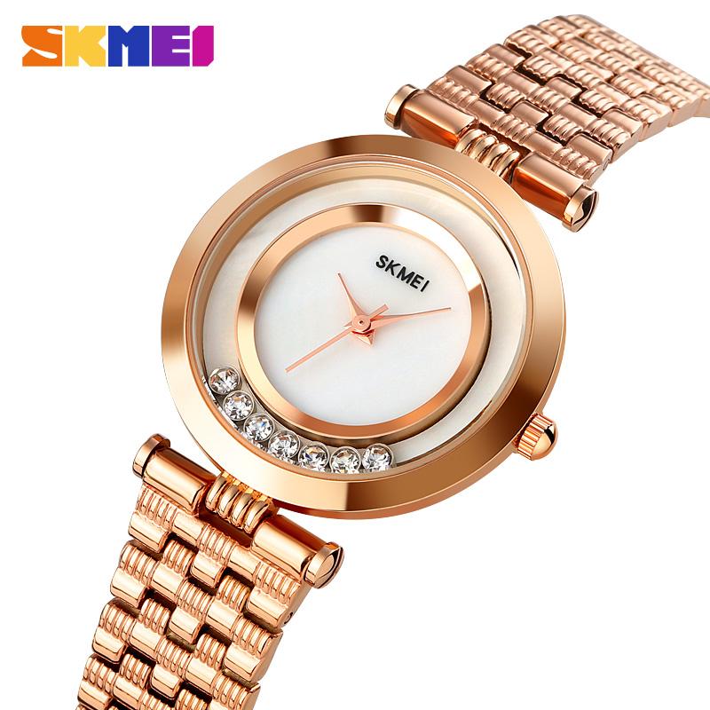 Wristwatches Skmei Luxury Women Quartz Watch Creative Rhinestone Elegant Womens Fashion Waterproof Ladies Girls Watches 1784, Silver
Wristwatches Skmei Luxury Women Quartz Watch Creative Rhinestone Elegant Womens Fashion Waterproof Ladies Girls Watches 1784, Silver