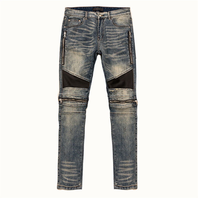 Mens Jeans Black Cow Ripped Holes Distressed Leather European and American Trendy Brand high Street Motorcycle Zipper
Mens Jeans Black Cow Ripped Holes Distressed Leather European and American Trendy Brand high Street Motorcycle Zipper