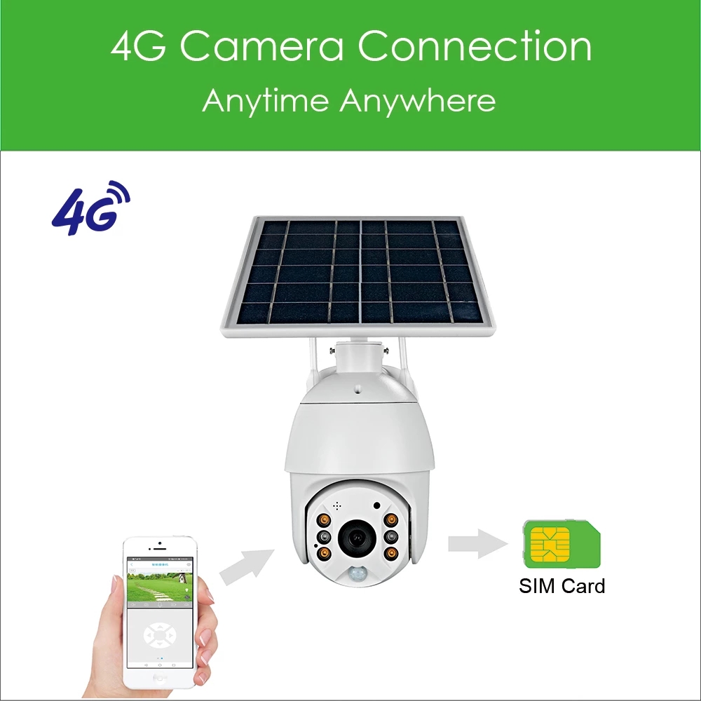 4G SIM Card /WIFI 1080P Solar CMOS IP Camera Two-Way Audio PTZ Dome Starlight Full Color IR Vision AI PIR Detect Cloud
4G SIM Card /WIFI 1080P Solar CMOS IP Camera Two-Way Audio PTZ Dome Starlight Full Color IR Vision AI PIR Detect Cloud