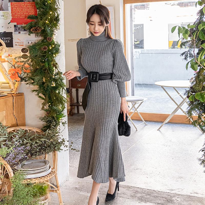 Casual Dresses 2021 Autumn Winter Women Elegant Simple Base Dress High Neck Knitted Lantern Sleeve Mermaid, Black
Casual Dresses 2021 Autumn Winter Women Elegant Simple Base Dress High Neck Knitted Lantern Sleeve Mermaid, Black