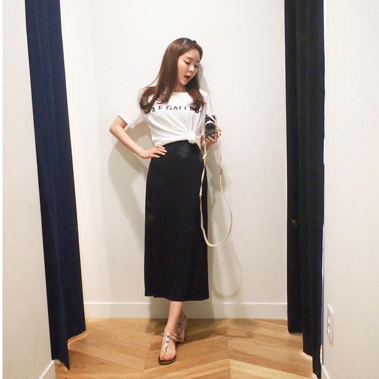 Spring / Summer Dress With Oversized Modal Round Neck Loose Waistcoat Skirt Two Piece