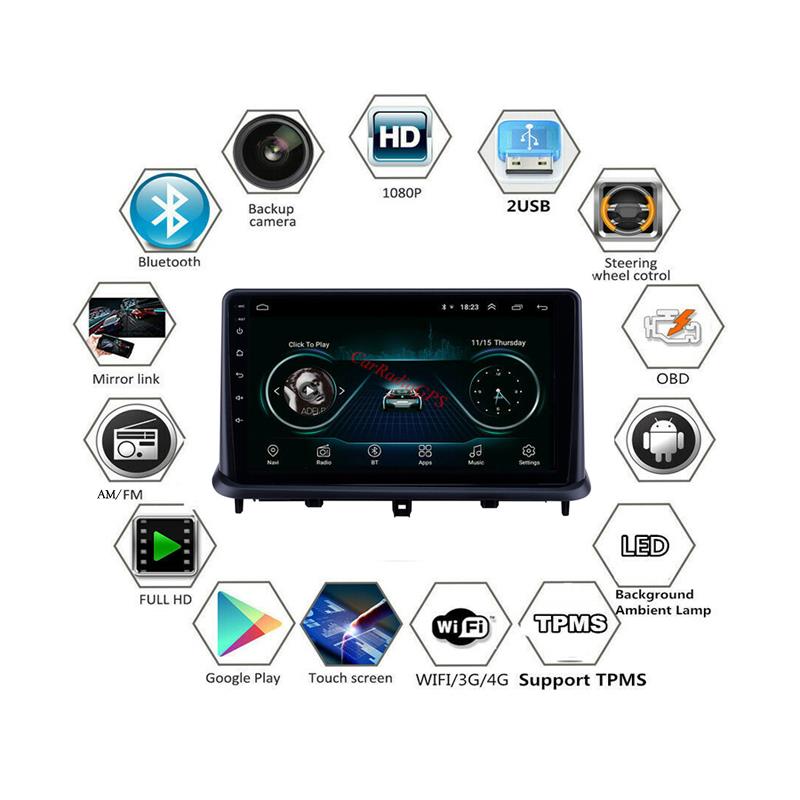 Car Dvd Player Gps Navigation 9 Inch Multimedia for Changan Alsvin V7-2015 Support Steer Wheel Control OBD DAB