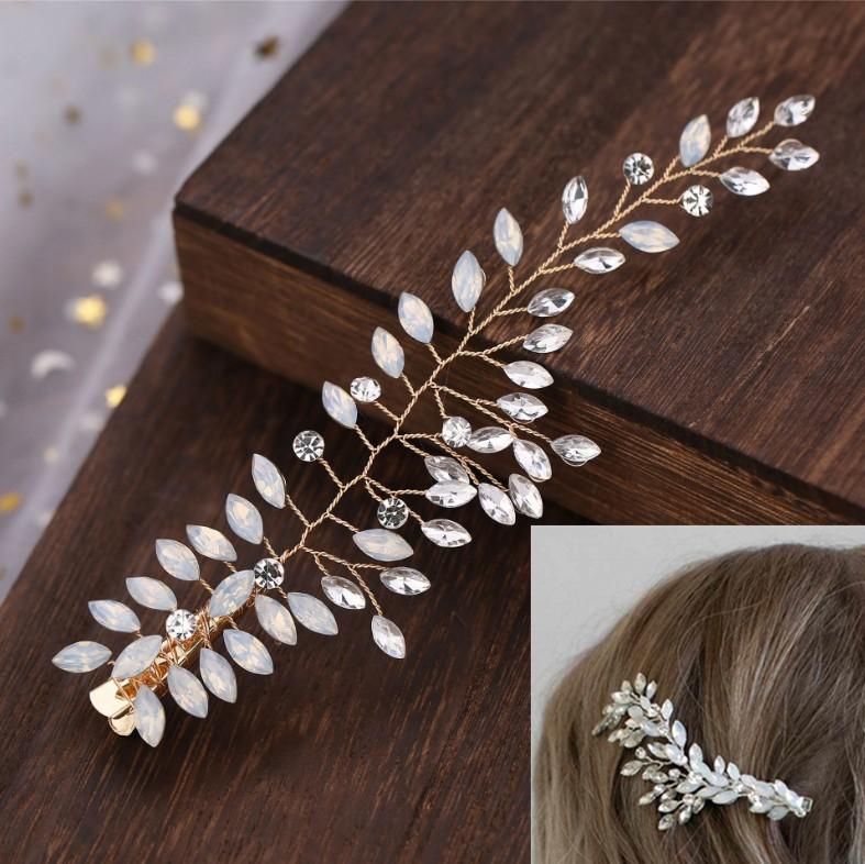 Hair Clips & Barrettes Handmade Delicate Women Headpiece Gold Crystal Bridal Vine Crown Wedding Prom Party Clip Accessories, Golden;silver
Hair Clips & Barrettes Handmade Delicate Women Headpiece Gold Crystal Bridal Vine Crown Wedding Prom Party Clip Accessories, Golden;silver