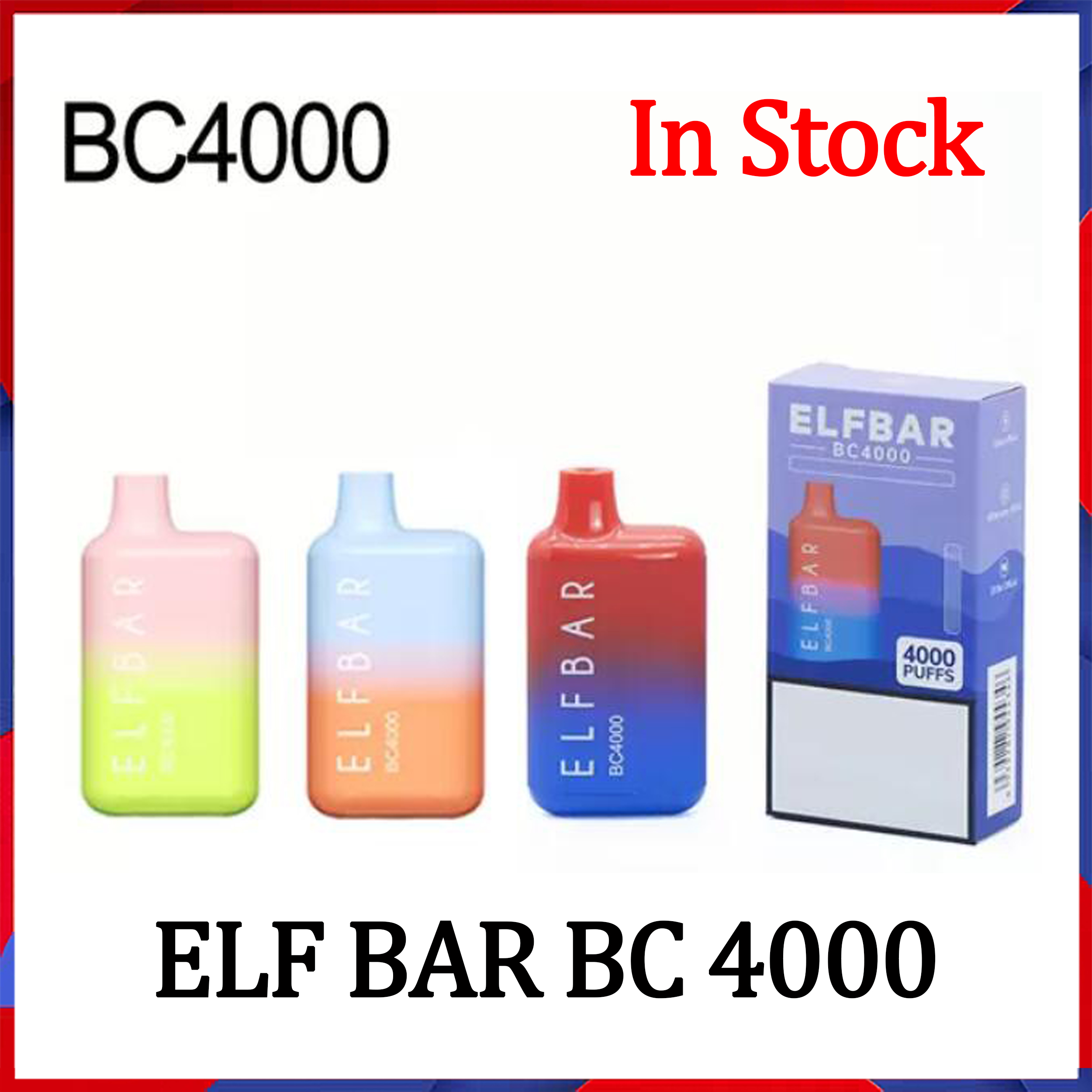 Newest Elf Bar BC 4000Puffs Disposable E cigarette Vape Pen BOX 10ml Prefilled Cartridge Pod Device 650mAh rechargeable Battey Vaporizer elf
Newest Elf Bar BC 4000Puffs Disposable E cigarette Vape Pen BOX 10ml Prefilled Cartridge Pod Device 650mAh rechargeable Battey Vaporizer elf