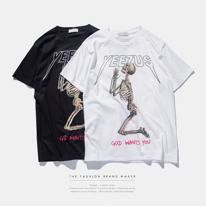 kanye west Summer Pure cotton Men's T shirt Fashion Cool Skulls Printeds tshort Sleeved Tees Tops printed tshorts men women Clothing, White;black
kanye west Summer Pure cotton Men's T shirt Fashion Cool Skulls Printeds tshort Sleeved Tees Tops printed tshorts men women Clothing, White;black