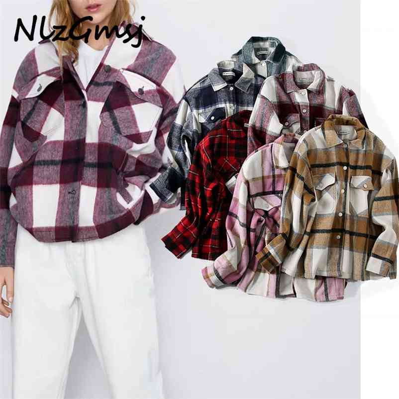 england high street vintage plaid pockets boyfriend oversize jacket women casaco feminino jaqueta feminina short za coat 210628, Burgundy
england high street vintage plaid pockets boyfriend oversize jacket women casaco feminino jaqueta feminina short za coat 210628, Burgundy