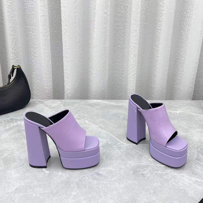 summer Heeled Slippers Top quality Medusa Aevitas Genuine Leather sandals 15.5CM chunky heel 6CM platform shoes big size 35-42 women sandal Fashion designer Slipper, Multi
summer Heeled Slippers Top quality Medusa Aevitas Genuine Leather sandals 15.5CM chunky heel 6CM platform shoes big size 35-42 women sandal Fashion designer Slipper, Multi