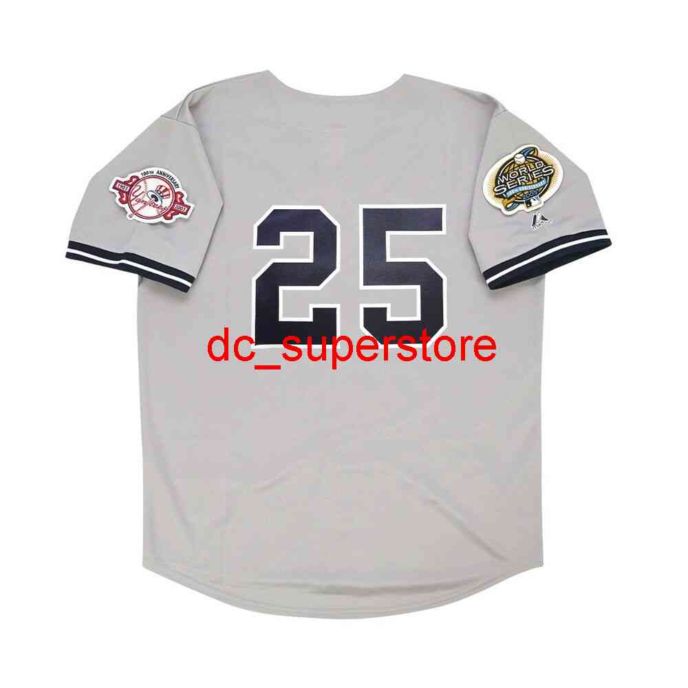 Custom sewing Jason Giambi 2003 New York World Series Road Jersey Men Women Youth Baseball Jersey -6XL, Grey
Custom sewing Jason Giambi 2003 New York World Series Road Jersey Men Women Youth Baseball Jersey -6XL, Grey
