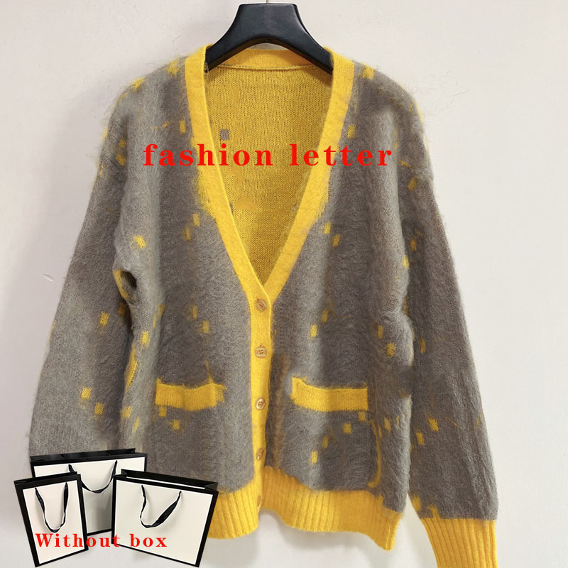 Womens Sweater Cardigan Knits Tees Tops Fashion Classical Letter Pocket V-neck Stylist Tee Casual Women Clothing Sweaters 5 Styles Size S, Brown
Womens Sweater Cardigan Knits Tees Tops Fashion Classical Letter Pocket V-neck Stylist Tee Casual Women Clothing Sweaters 5 Styles Size S, Brown