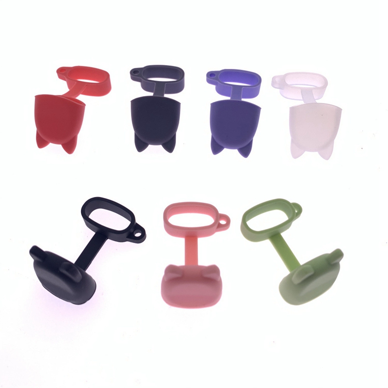 Silicone Dust Proof Cap Cover Dustproof Silicon Band Rings Anti Skid Sanitary Drip Tip Rubber Caps