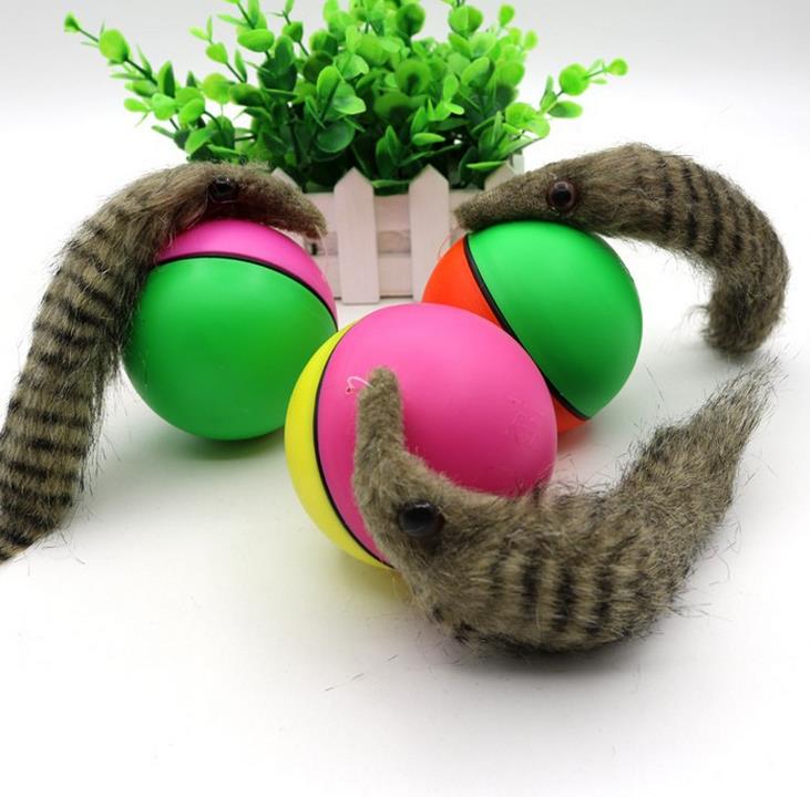 Dog Interactive Toys Beaver ball Cat Weasel Motorized Funny Rolling Balls Pet Kids Jumping Fun Moving Toy SN3002 H250210
