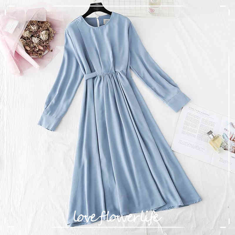 Spring Autumn Vintage Chiffon Dress Women Solid Color O-neck Elegant Party Long Sleeve Vestidos Plus Size Bodycon Dress 210521, Khaki
Spring Autumn Vintage Chiffon Dress Women Solid Color O-neck Elegant Party Long Sleeve Vestidos Plus Size Bodycon Dress 210521, Khaki