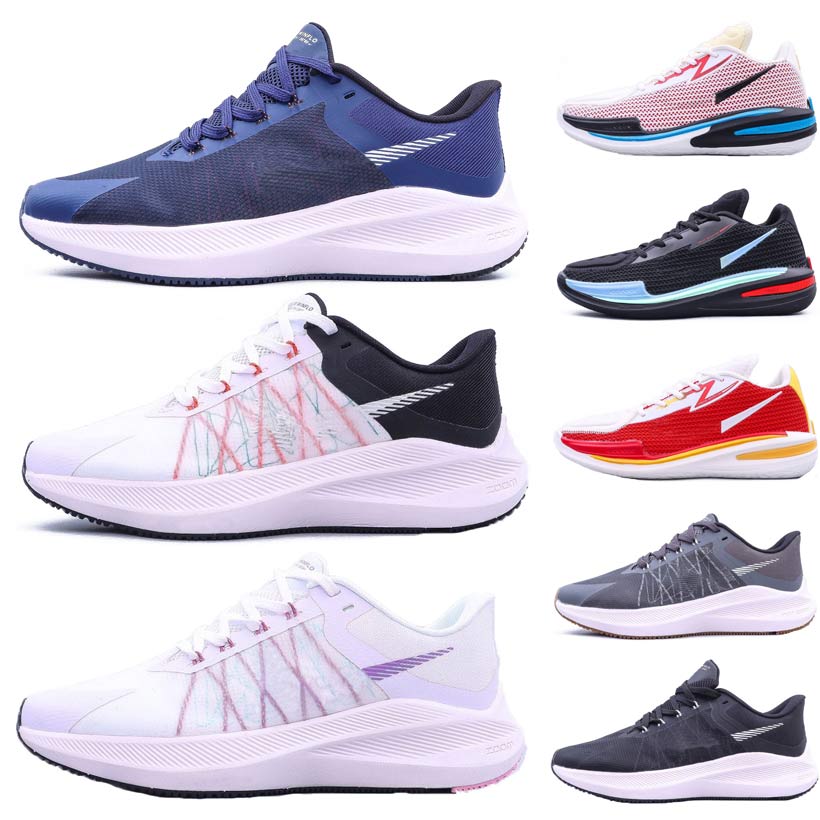 Design Zoom W8 Cushlon ST Running shoes Men WINFLO 8 Black White Gray Blue red sneakers Women Wearable Lightweight leather breathable sports shoe Man, # 1
Design Zoom W8 Cushlon ST Running shoes Men WINFLO 8 Black White Gray Blue red sneakers Women Wearable Lightweight leather breathable sports shoe Man, # 1