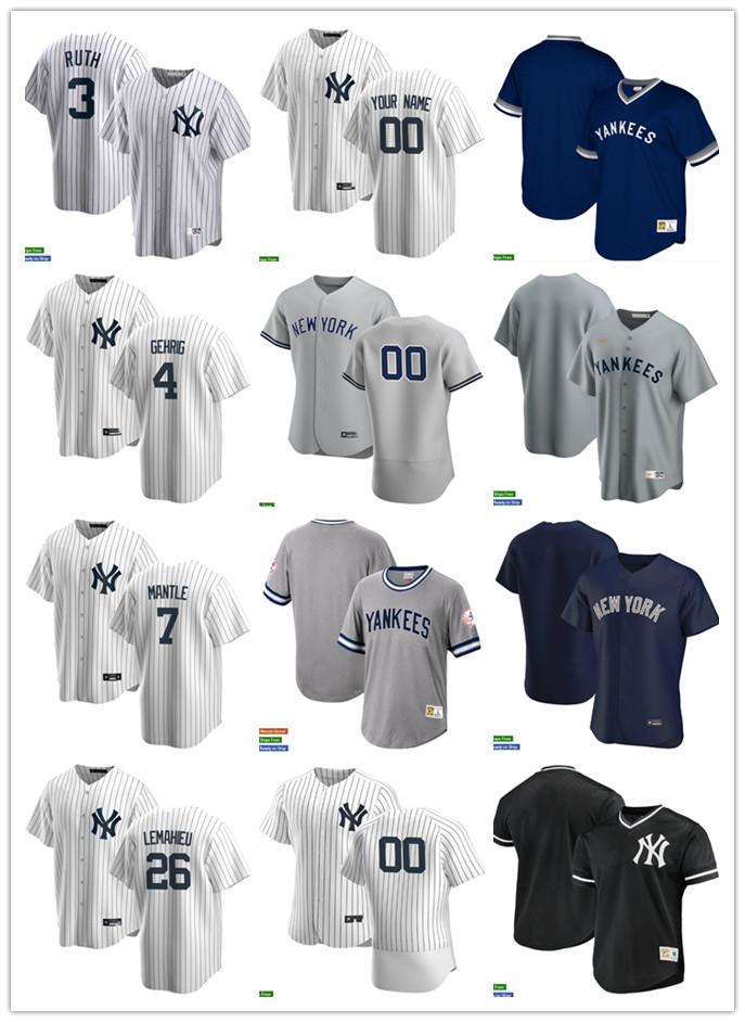 Men Women Youth NewYorkYankees4 Lou Gehrig 3 Babe Ruth 26 DJ LeMahieu 7 Mantle Custom Baseball Jersey Blank white gray nav, Blue;black
Men Women Youth NewYorkYankees4 Lou Gehrig 3 Babe Ruth 26 DJ LeMahieu 7 Mantle Custom Baseball Jersey Blank white gray nav, Blue;black
