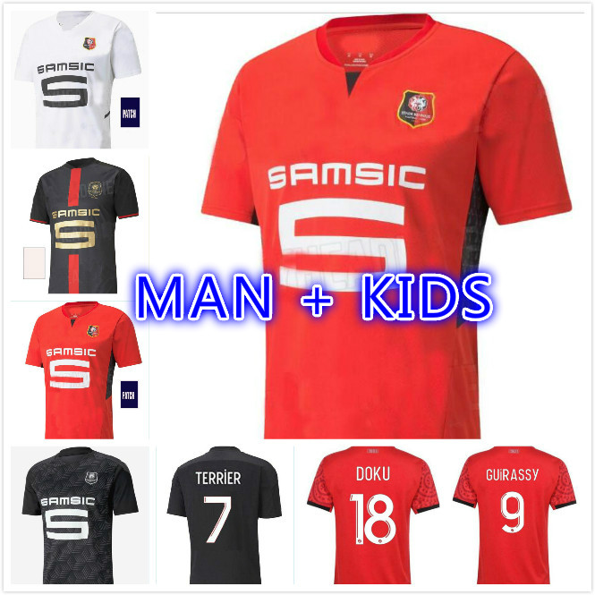 Rennes 21 22 Stade Rennais fc soccer Jerseys Doku TERRIER BOURIGEAUD Guirassy CAMAVINGA 120th PLAYER VERSION 2021 2022 maillots de foot men kids kit football shirts
Rennes 21 22 Stade Rennais fc soccer Jerseys Doku TERRIER BOURIGEAUD Guirassy CAMAVINGA 120th PLAYER VERSION 2021 2022 maillots de foot men kids kit football shirts
