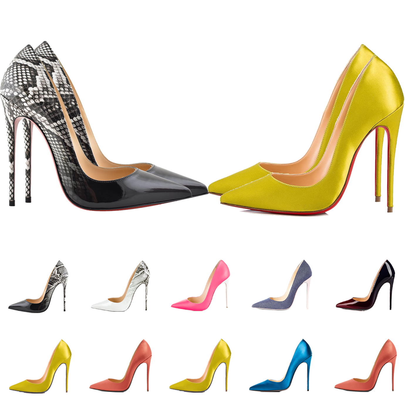Women Red Bottom Luxurys Designers Shoes High Heels Pointed Toes Satin Shiny Leather Pumps Lady Wedding Sandals, Black
Women Red Bottom Luxurys Designers Shoes High Heels Pointed Toes Satin Shiny Leather Pumps Lady Wedding Sandals, Black