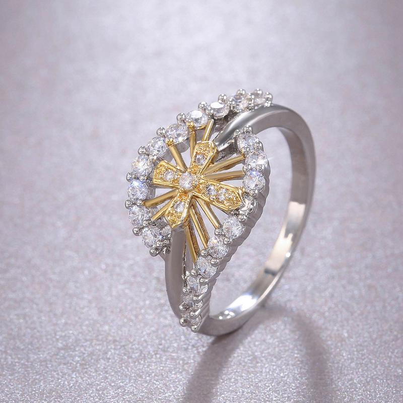 Cluster Rings Double Color Plated Cross Ring For Women Shiny Cubic Zirconia Statement Accessories Fashion Jewelry Wholesale KCR041, Golden;silver
Cluster Rings Double Color Plated Cross Ring For Women Shiny Cubic Zirconia Statement Accessories Fashion Jewelry Wholesale KCR041, Golden;silver