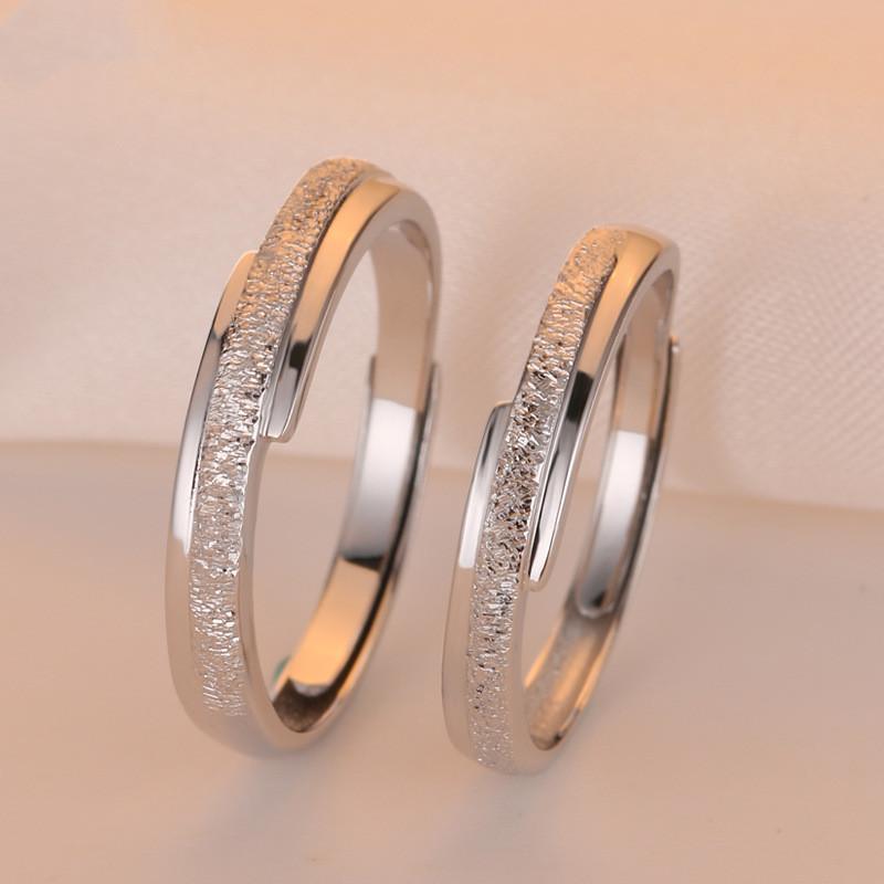 Silver Frosted Open Adjustable Ring For Men And Women Couple Irregular Engagement Jewelry Gift Wedding Rings
Silver Frosted Open Adjustable Ring For Men And Women Couple Irregular Engagement Jewelry Gift Wedding Rings