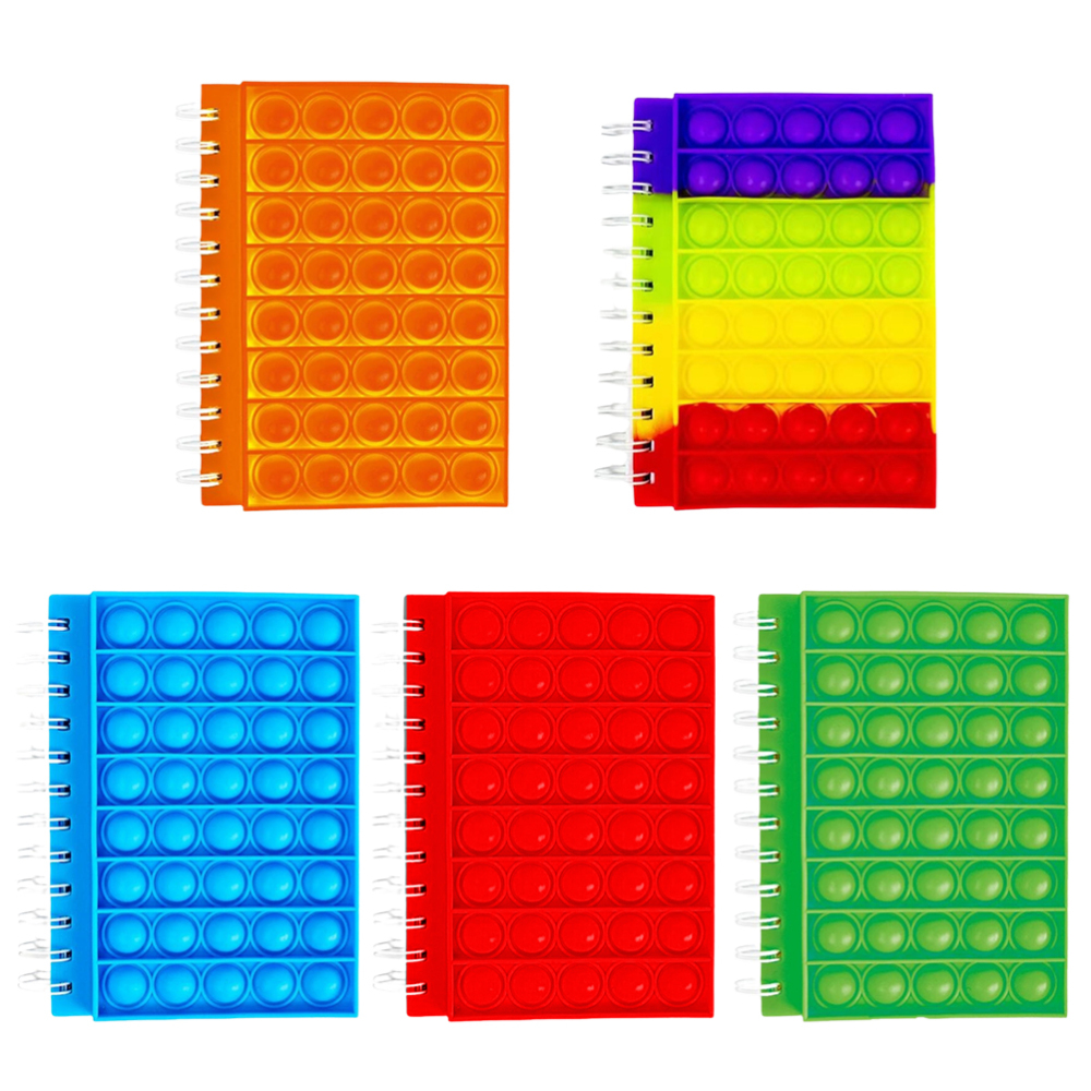 Stock Notebook A5 Pop Its Finger Bubble Silicone Cover Notebook Decompression Silicone Bubble notebook Fidget Toys For kids Gift
Stock Notebook A5 Pop Its Finger Bubble Silicone Cover Notebook Decompression Silicone Bubble notebook Fidget Toys For kids Gift