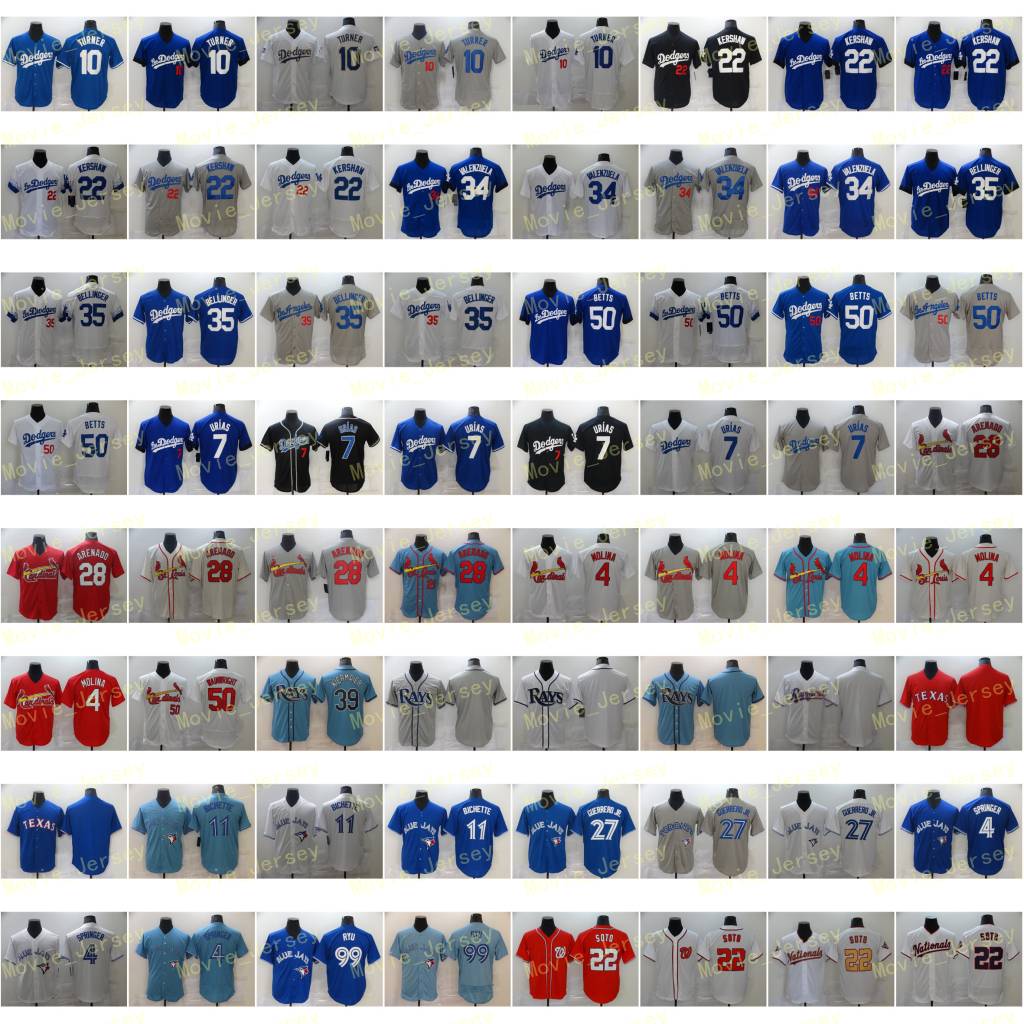 Seager Urias Turner Muncy Kershaw Baseball Jerseys Valenzuela Pujols Betts Molina Arenado Lowe Kiermaier Guerrero Soto Arozarena Robinson, Men
Seager Urias Turner Muncy Kershaw Baseball Jerseys Valenzuela Pujols Betts Molina Arenado Lowe Kiermaier Guerrero Soto Arozarena Robinson, Men
