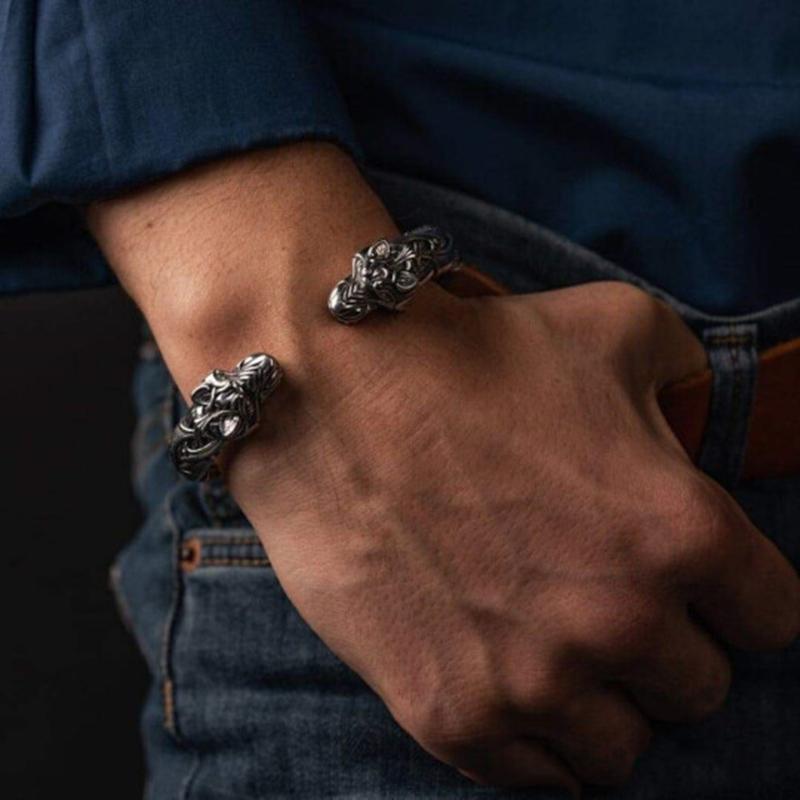 The Great Fenrir Handcrafted Bracelet Viking Fashion Jewelry For Men Women SCI88 Charm Bracelets