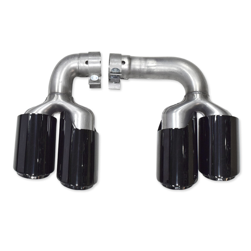 Pair Hybrid Style Car Black Stainless Steel Muffler Rear Tail Tips For Porsche Cayenne Double Exhaust Pipe 2018-2020
Pair Hybrid Style Car Black Stainless Steel Muffler Rear Tail Tips For Porsche Cayenne Double Exhaust Pipe 2018-2020