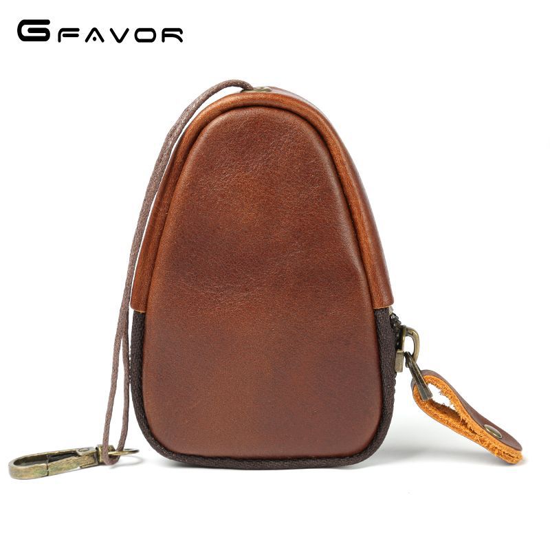 PU Leather Keychain Car Key Wallets Men Women Key Holder Housekeeper Keys Organizer Zipper Key Case