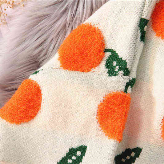 EBAIHUI Autumn Winter Sweaters Pullover Cherry Pattern Long Sleeve Sweater Women Turtleneck Knitted Jumpers Sweater Mujer 211109