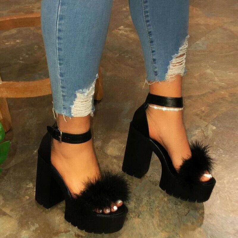 Womens Open Toe Ankle Strap Platform Heels High Heel Sandals For Summer Party NYZ Shop, Pink 
Womens Open Toe Ankle Strap Platform Heels High Heel Sandals For Summer Party NYZ Shop, Pink