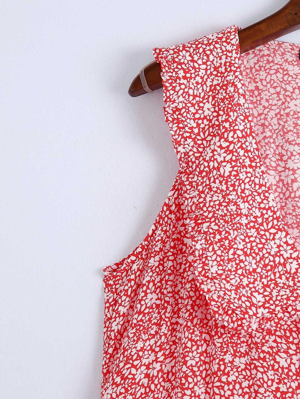 Women Midi Sundress Summer Fashion Sleeveless Female Loose Cami Dress in Print 210602
