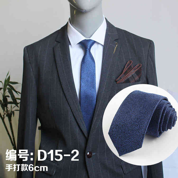 Necktie Scarf Corbata Hand Wear Korean Version Solid Color Broken Flower Tie Administrative Evening Dress Leisure Narrow Formal Business Wedding