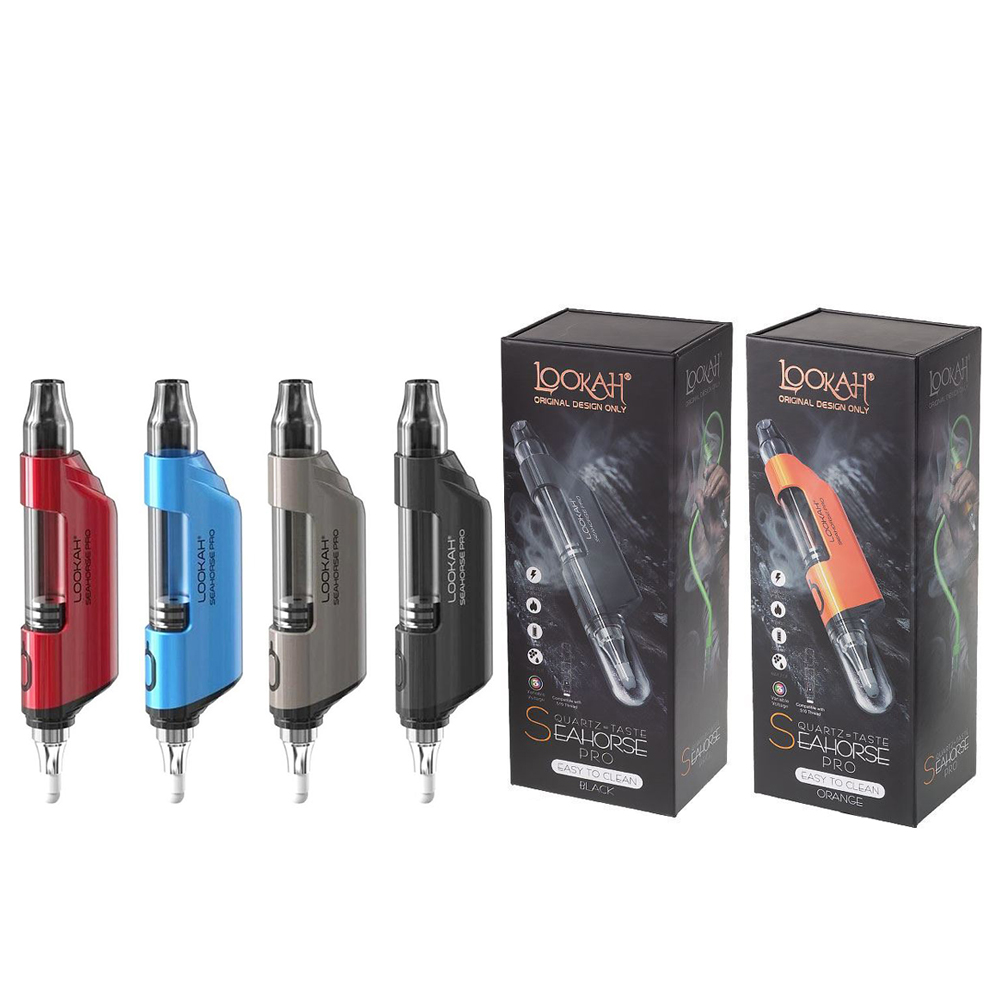 Authentic Lookah Seahorse Pro Nectar Collector E cigarette Kits Multifunction Wax Pen Variable Voltage Starter kit For Dab Rig Hookahs Glass
Authentic Lookah Seahorse Pro Nectar Collector E cigarette Kits Multifunction Wax Pen Variable Voltage Starter kit For Dab Rig Hookahs Glass