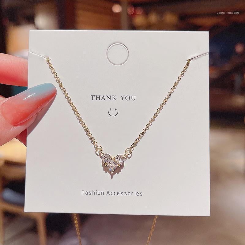 Chains Trendy Choker Necklace Collar Statement Cute Zircon Heart Pendant Female Silver Color Thin Chain Women Jewelry
Chains Trendy Choker Necklace Collar Statement Cute Zircon Heart Pendant Female Silver Color Thin Chain Women Jewelry