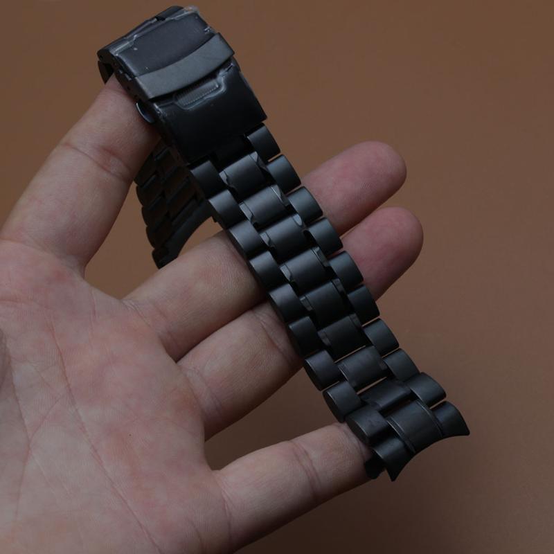 Watch Bands 18 20 22 24mm Silver Black Curved Mouth Watchband Belts Solid Stainless Steel Men's Band Strap Double Lock Flip Bracelet
Watch Bands 18 20 22 24mm Silver Black Curved Mouth Watchband Belts Solid Stainless Steel Men's Band Strap Double Lock Flip Bracelet