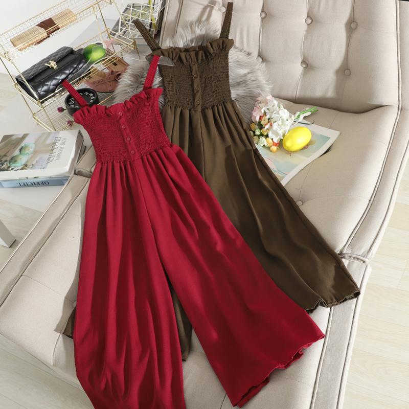 Women's Jumpsuits & Rompers Gagarich Women Loose Jumpsuit Summer Style Korean Elegant Slim Fashion Chiffon Long Female Ladies Bodysuit Wear, Black
Women's Jumpsuits & Rompers Gagarich Women Loose Jumpsuit Summer Style Korean Elegant Slim Fashion Chiffon Long Female Ladies Bodysuit Wear, Black