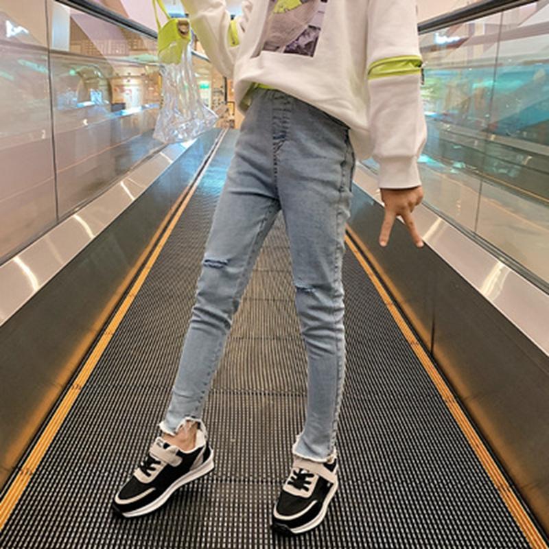Jeans High Waist For Girls Teenage Knee Ripped Straigh Denim Pants Spring Autumn Light Blue Big Clothes Size 10/12
Jeans High Waist For Girls Teenage Knee Ripped Straigh Denim Pants Spring Autumn Light Blue Big Clothes Size 10/12