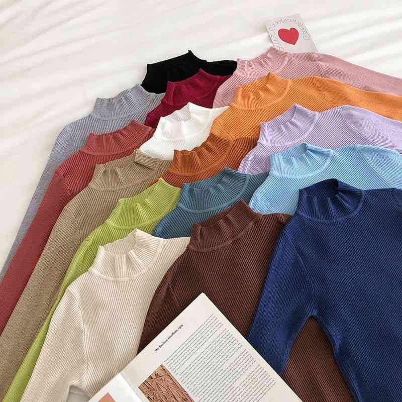 Autumn Baisc Pull Sweater Women Slim Long Sleeve Casual Pullover Tops Ladies Knit Jumper Sweaters 210602, 16
Autumn Baisc Pull Sweater Women Slim Long Sleeve Casual Pullover Tops Ladies Knit Jumper Sweaters 210602, 16