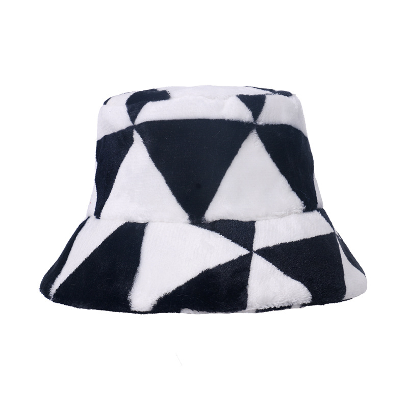 European and American Warm Hat Outdoor Casual Trendy Men Women Black White Triangle Geometric Plaid Fisherman Bucket Autumn, Default color
European and American Warm Hat Outdoor Casual Trendy Men Women Black White Triangle Geometric Plaid Fisherman Bucket Autumn, Default color
