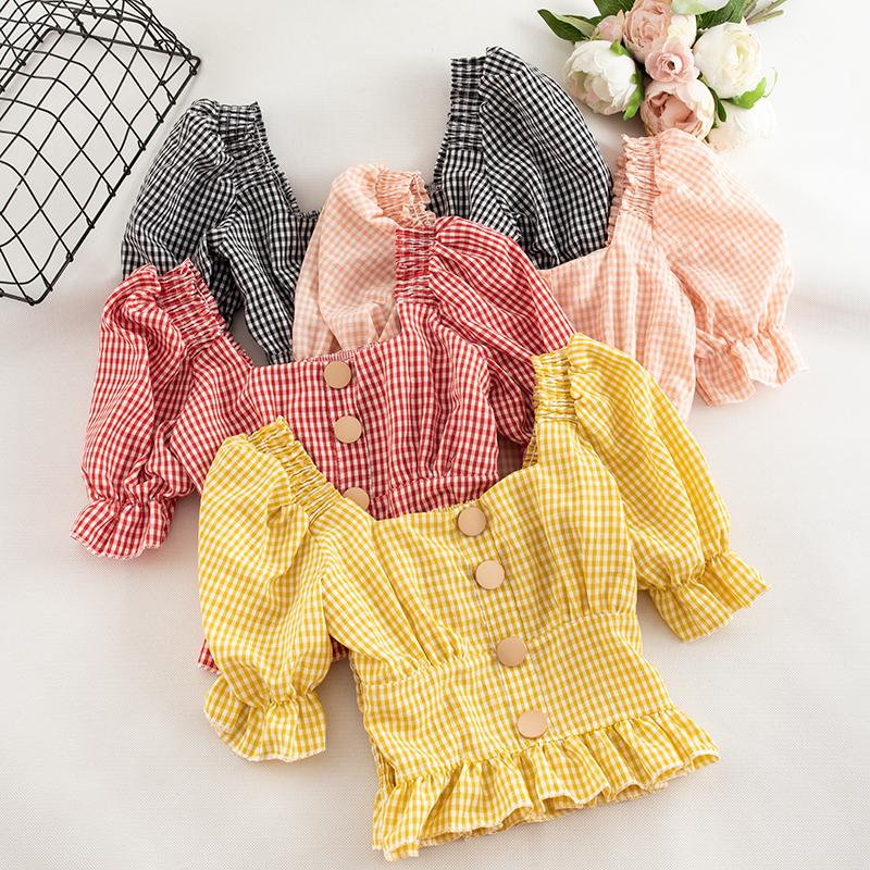 Women's Blouses & Shirts Plaid Ruffle Square Neck Puff Sleeve Summer Slim Cute Sexy Shirt Color Block Blouse Damen Oberteile Black Red Yello
Women's Blouses & Shirts Plaid Ruffle Square Neck Puff Sleeve Summer Slim Cute Sexy Shirt Color Block Blouse Damen Oberteile Black Red Yello