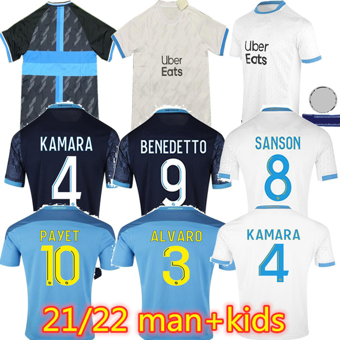 Olympique de Marseille Soccer jersey home and away 2021 2022 OM Maillot Foot man +kids PAYET THAUVIN BENEDETTO jerseys 20 21 22 MILIK shirts, Black;yellow 
Olympique de Marseille Soccer jersey home and away 2021 2022 OM Maillot Foot man +kids PAYET THAUVIN BENEDETTO jerseys 20 21 22 MILIK shirts, Black;yellow