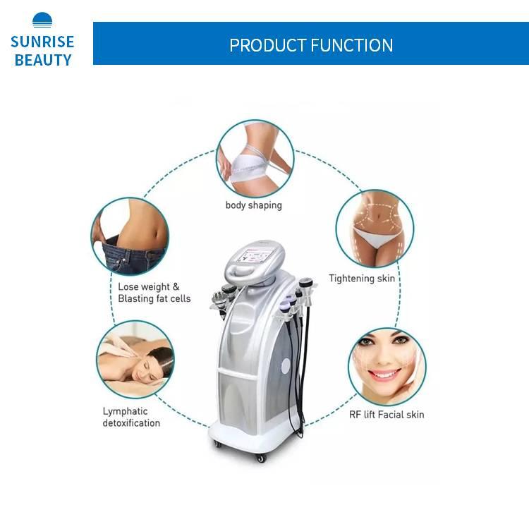 2021 New 7in1 80K Cavitation Vacuum Body Slimming Machine Skin Tightening Body Shaping Massage machine Loss weight