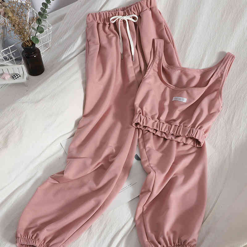 Spring Summer Fashion Casual High Waist Short Vest Top + Lace Up Elastic Pants Leisure Two-piece Set SK042 210525, Black
Spring Summer Fashion Casual High Waist Short Vest Top + Lace Up Elastic Pants Leisure Two-piece Set SK042 210525, Black